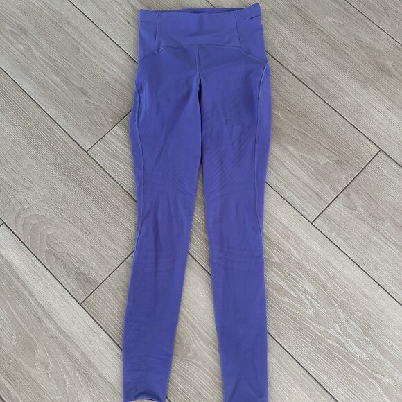 Lululemon Sense Knit HR running tight Charged Indigo Size 4 Leggings - Picture 3 of 7